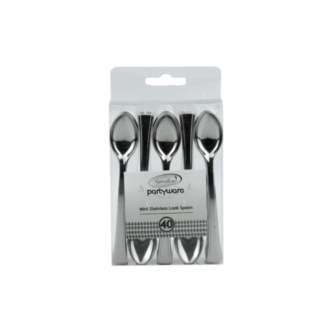 Mini Silver Cutlery - 40PK