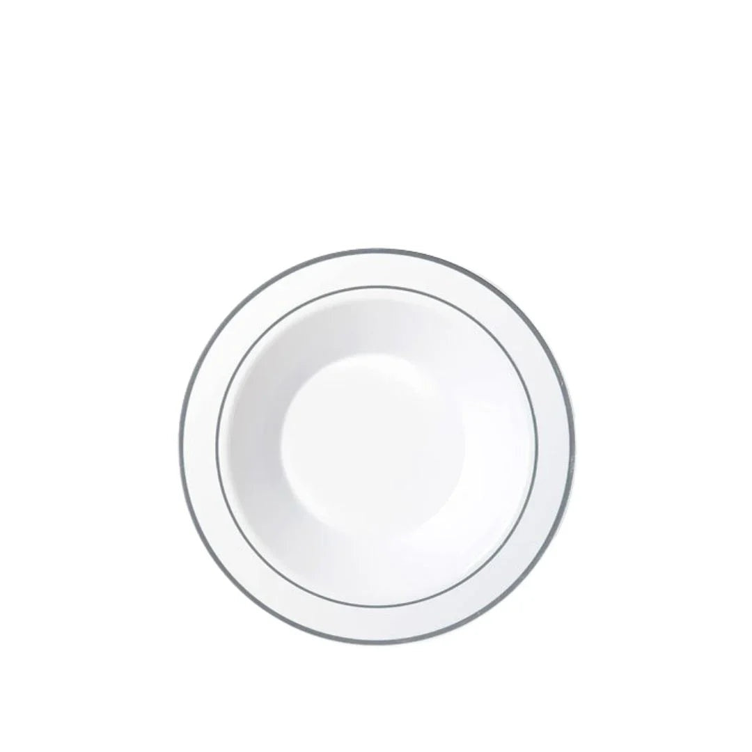 Silver Rim Plates & Bowls - 6PK – Bowls
