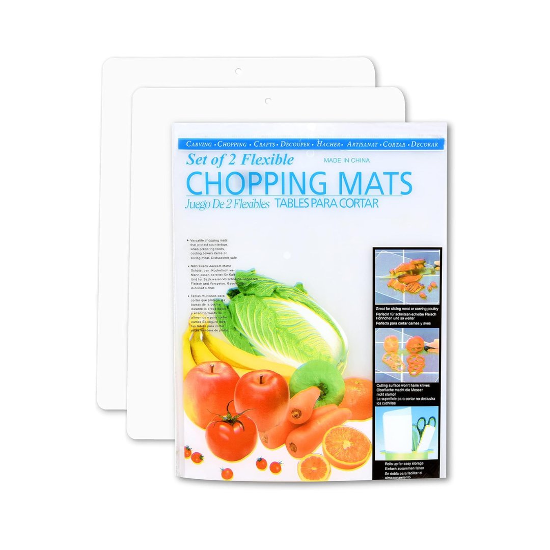 Flexible Clear Chopping Boards - 2PK