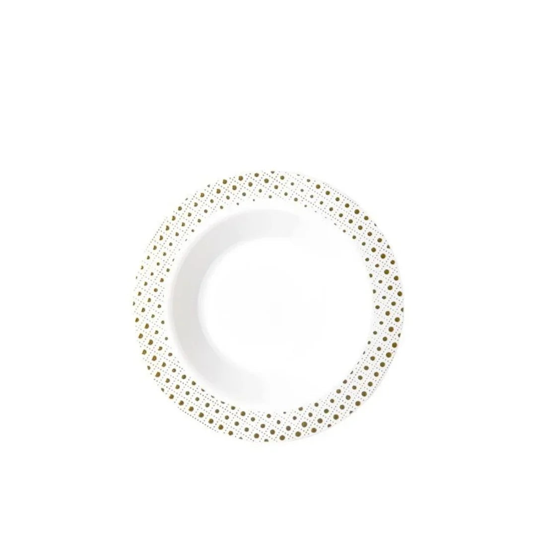 Gold Dot Rim Plates & Bowls - 6PK – Bowls