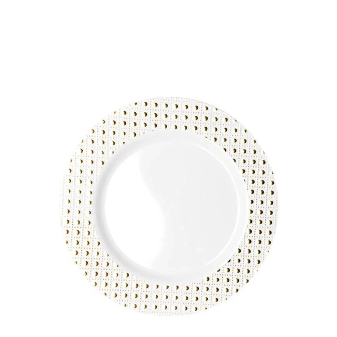 Gold Dot Rim Plates & Bowls - 6PK – Dinner Plates