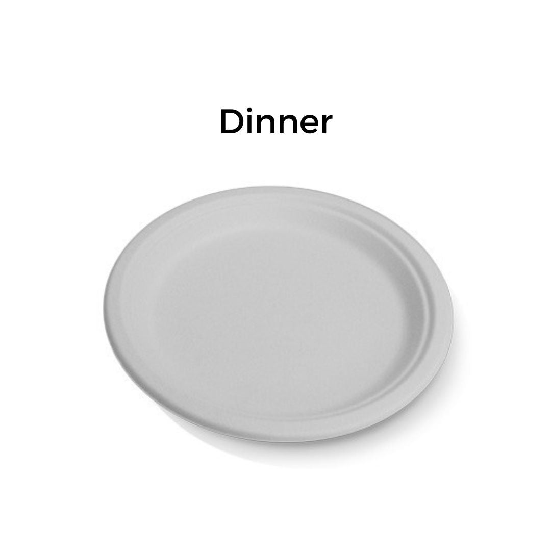 Sugar Cane Round Plates & Bowls - 50PK