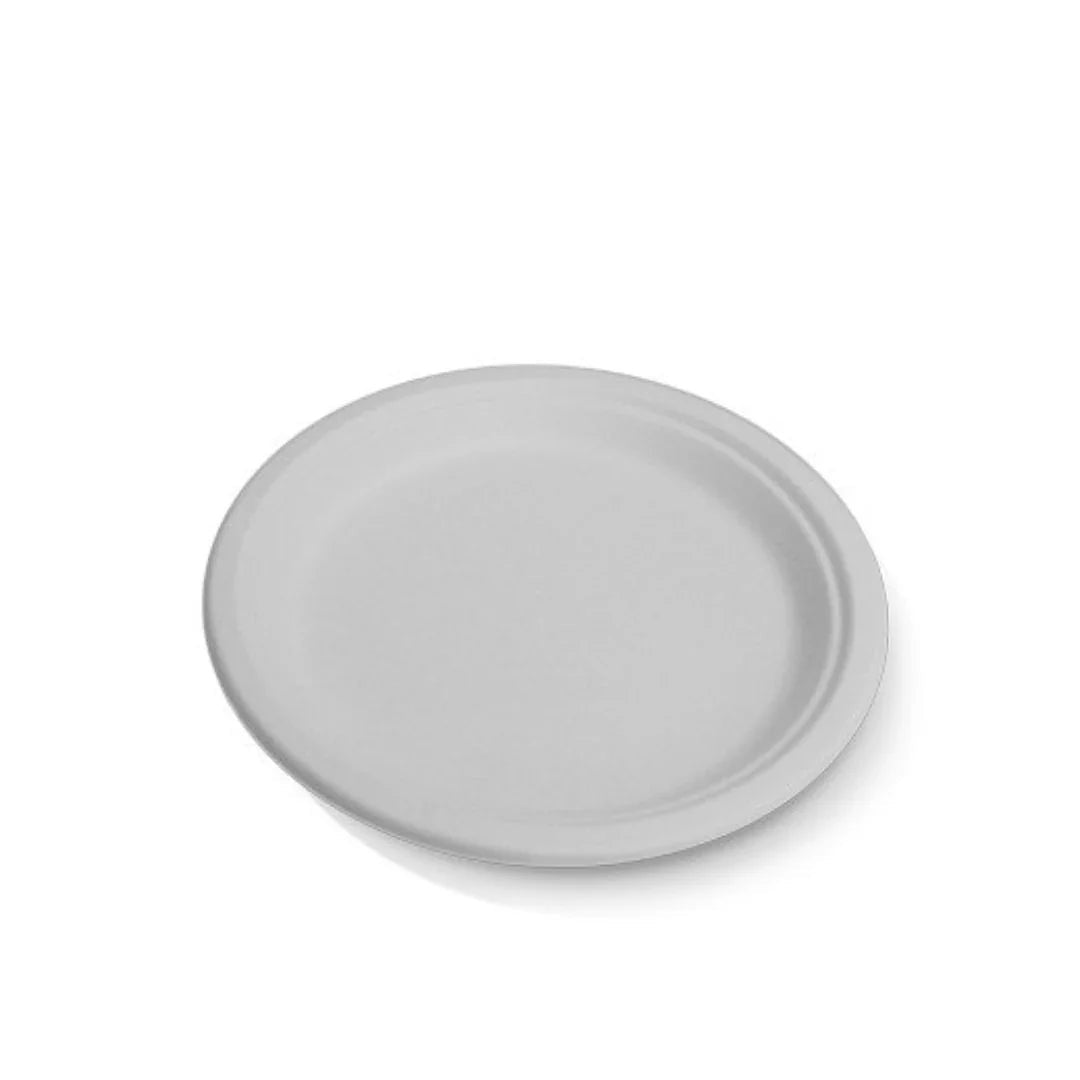 Sugar Cane Round Plates & Bowls - 50PK – 9" Dinner Plates
