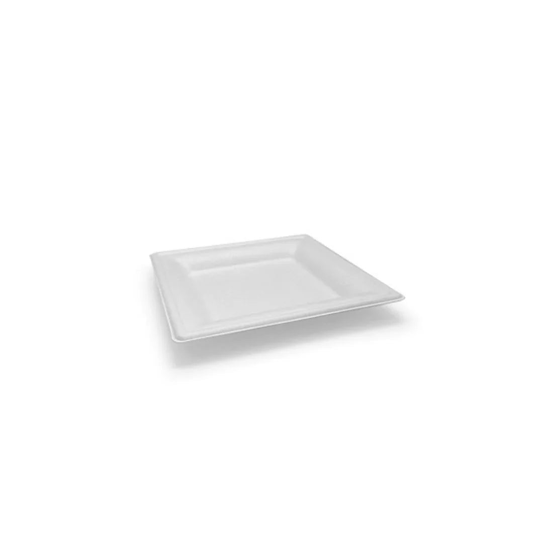 Sugar Cane Square Plates & Bowls - 50PK – 6" Entree Plates