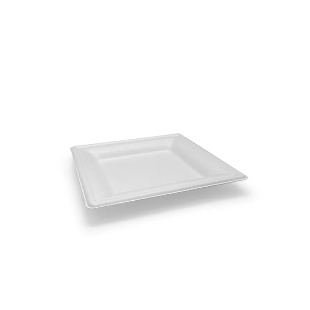 Sugar Cane Square Plates & Bowls - 50PK – 8" Medium Plates