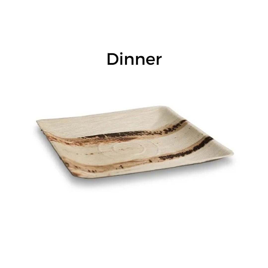 Wooden/Palm Leaf Plates & Bowls - 25PK