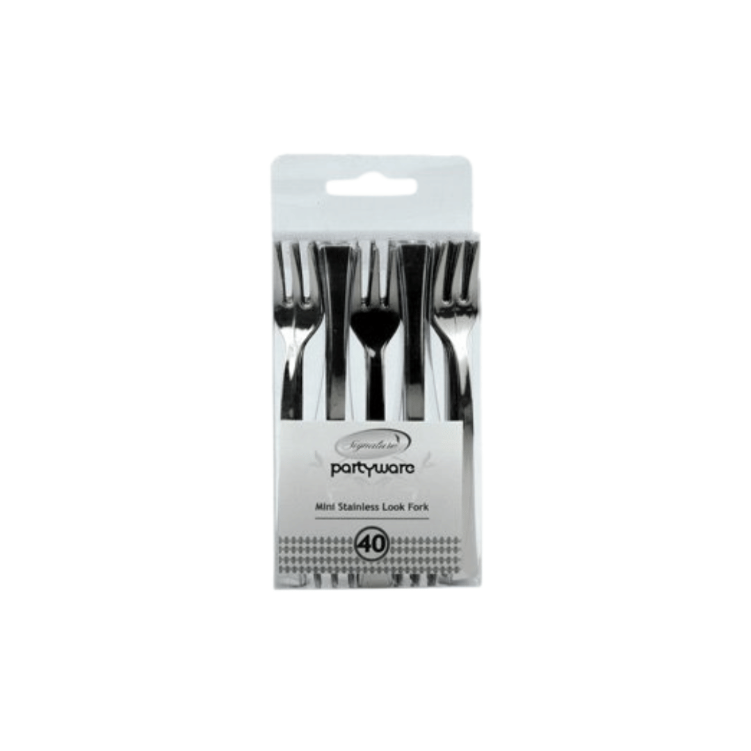 Mini Silver Cutlery - 40PK