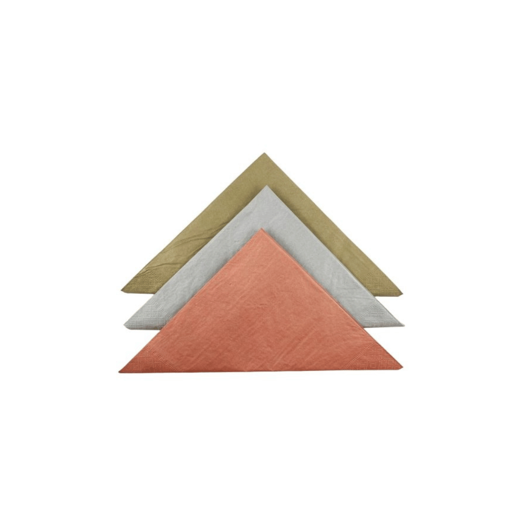 Metallic LUNCH Napkins 2 PLY - 50PK