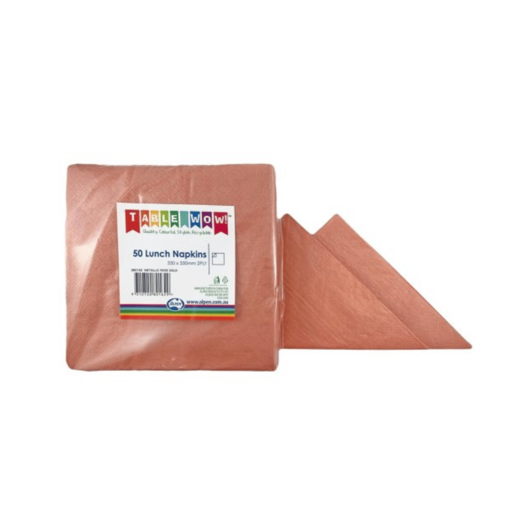 Metallic LUNCH Napkins 2 PLY - 50PK
