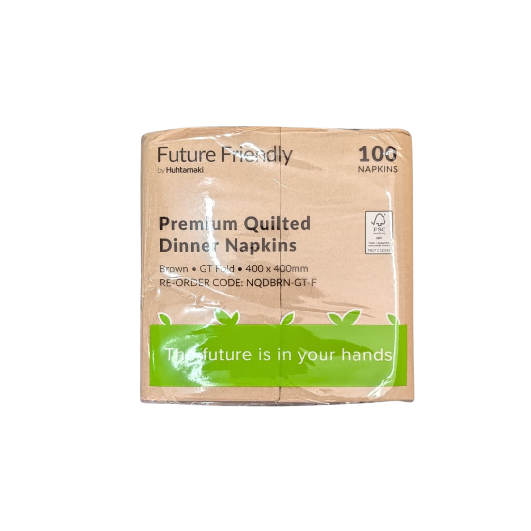 Kraft Brown Napkins 2 PLY - 100PK