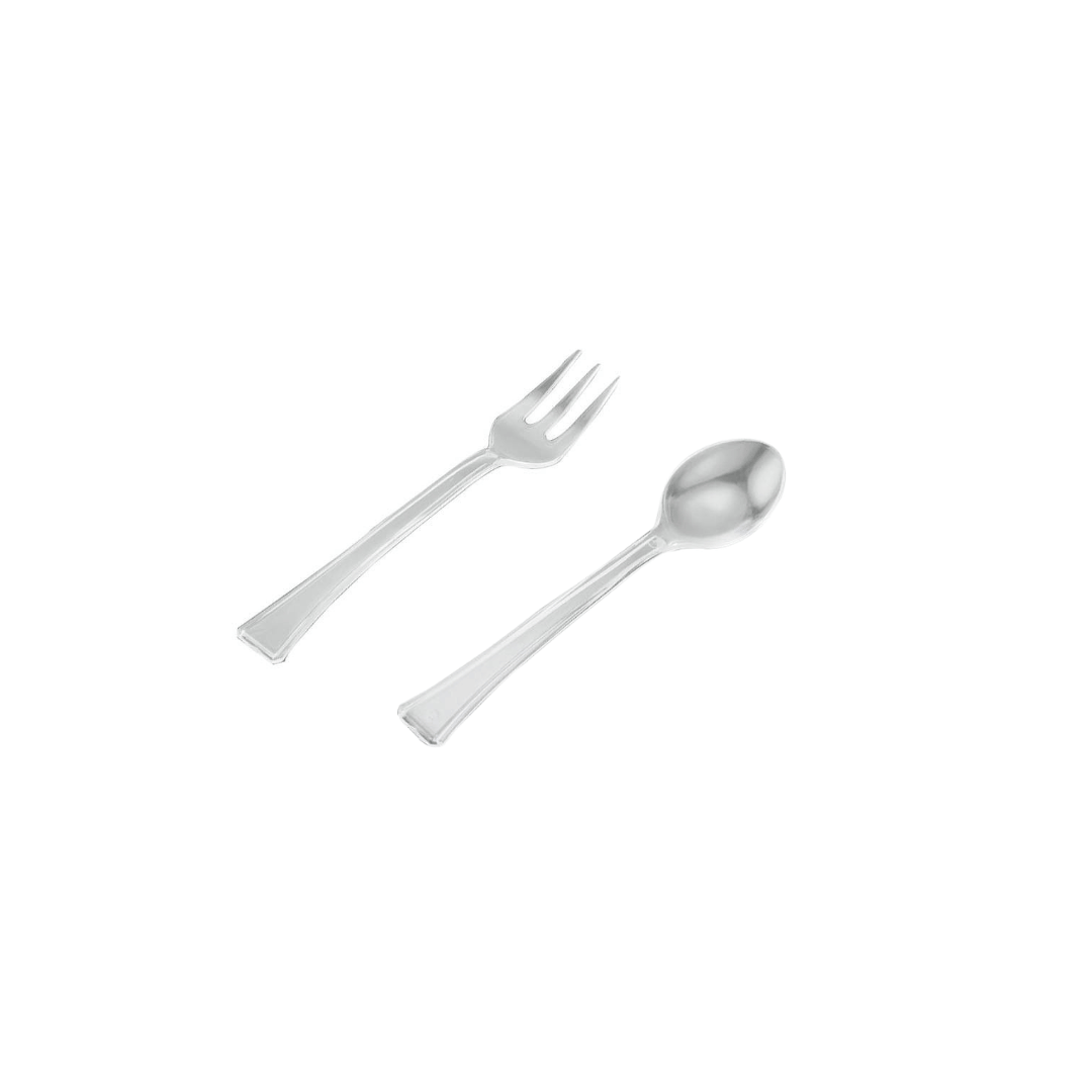 Mini Clear Cutlery - 40PK
