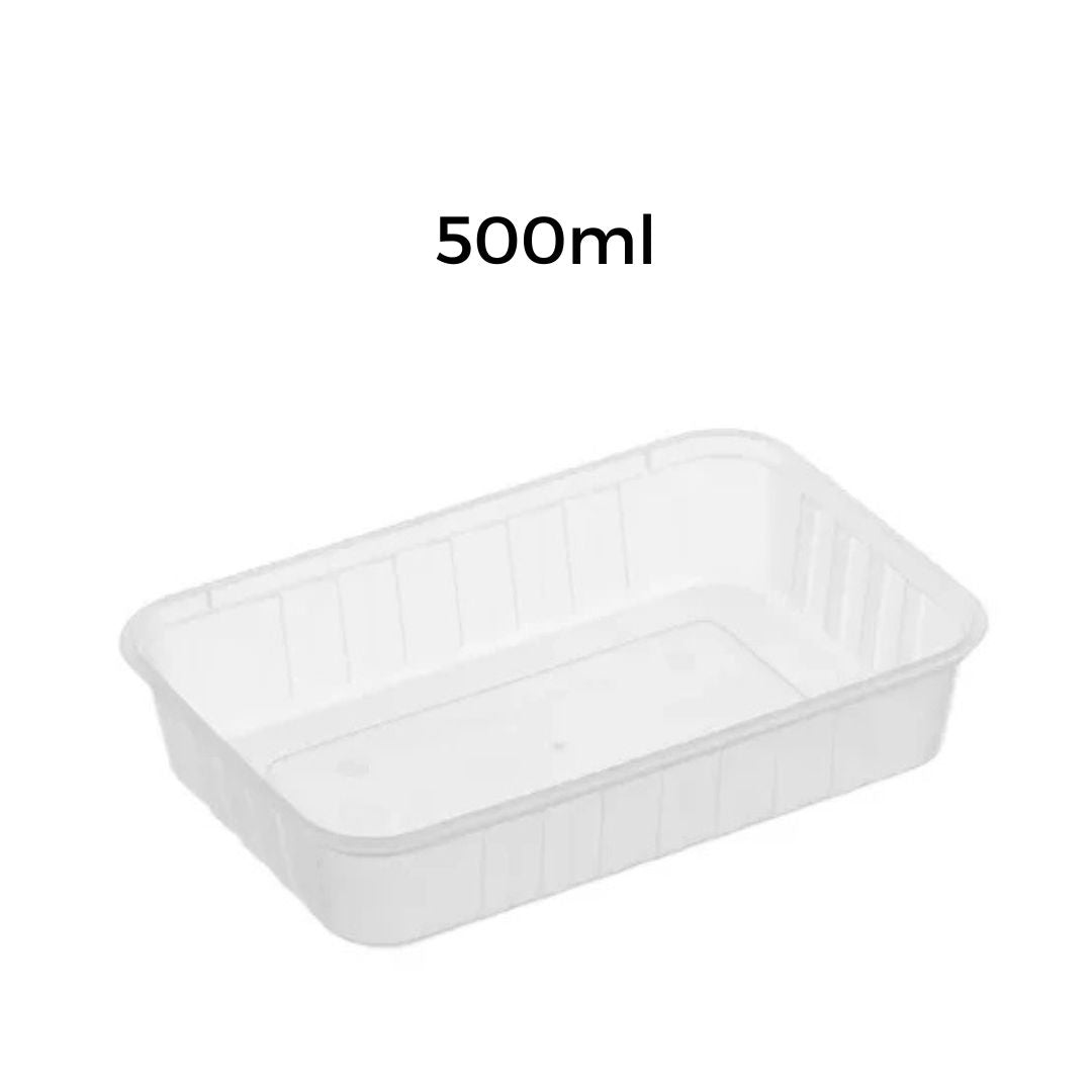 Rectangle Plastic Containers (includes lids) - 50PK