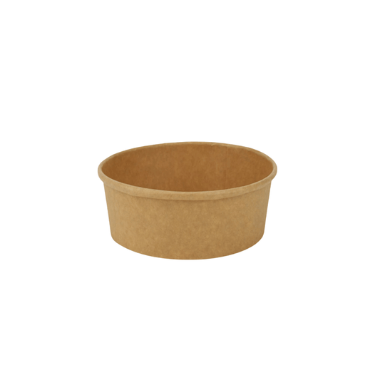 Brown Kraft Round Containers & Lids