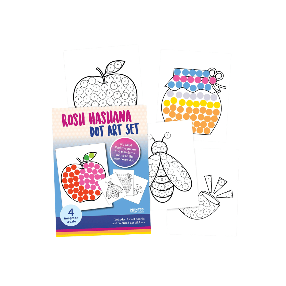 Rosh Hashana Dot Art Set