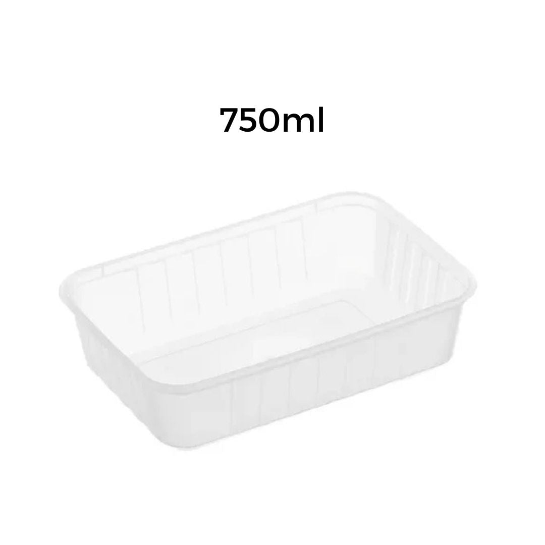 Rectangle Plastic Containers (includes lids) - 50PK