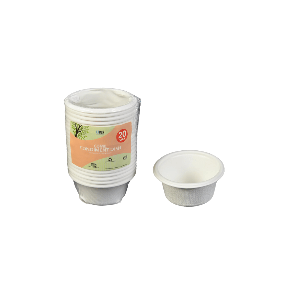 Sugar Cane Mini Dipping Bowls - 20PK