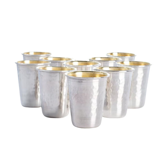 Silver Kiddush Cups (Reusable) - 10PK