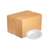White Plastic Plates & Bowls - 500CT Carton