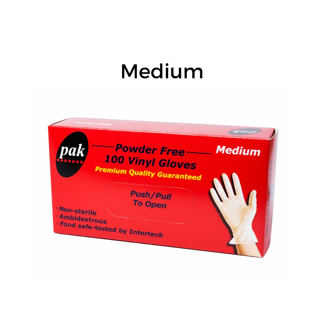 Gloves (Powder Free Vinyl) - 100PK