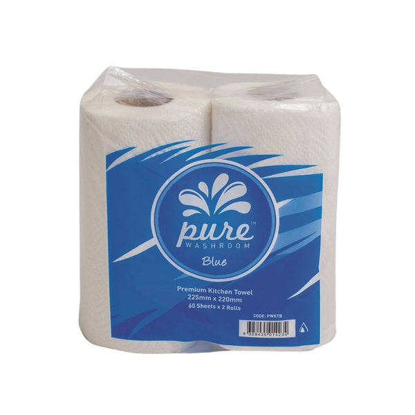 Perforated Domestic Paper Towel Roll - 2PK