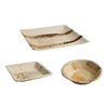 Wooden/Palm Leaf Plates & Bowls - 25PK
