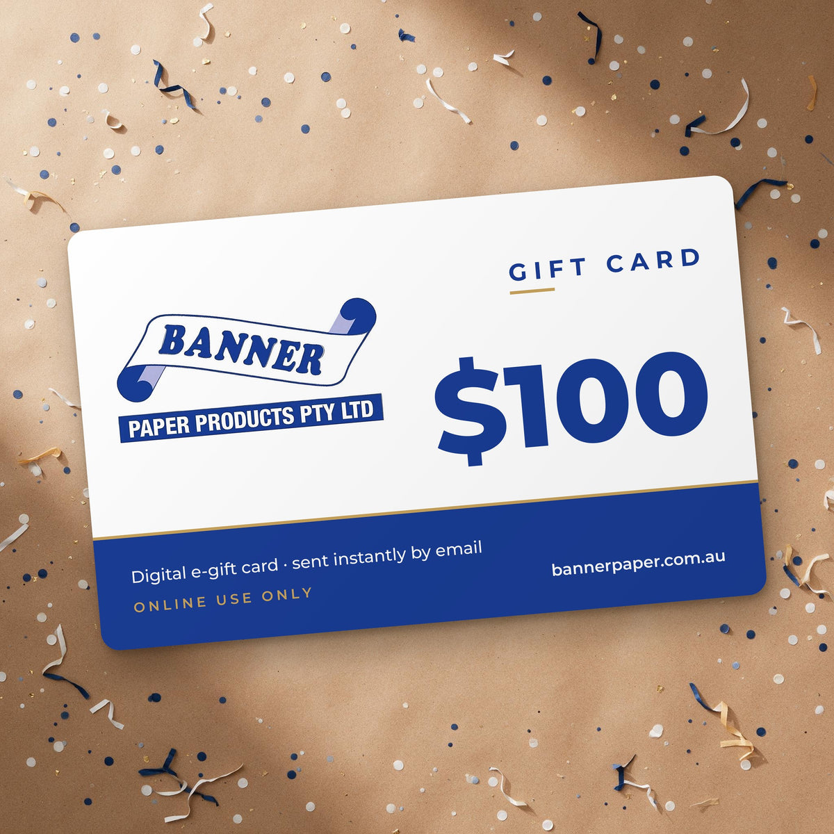 Banner Paper gift card $100