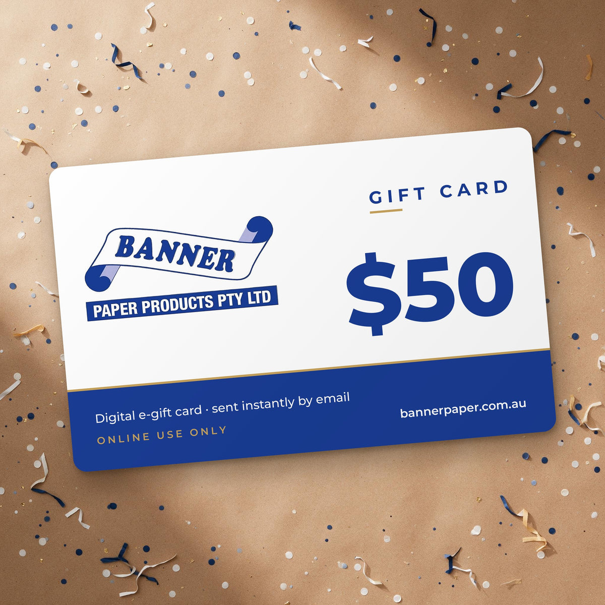 Banner Paper gift card $50